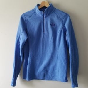 The North Face Blue 1/4 Fleece Pullover Medium